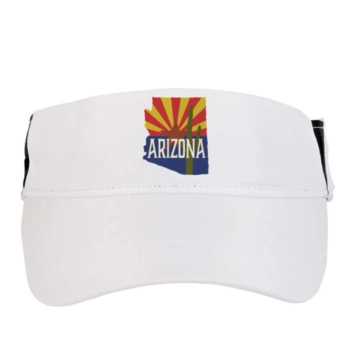 Arizona State Flag Saguaro Adult Drive Performance Visor