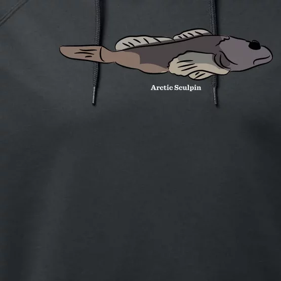 Arctic Sculpin Freshwater Fish Performance Fleece Hoodie