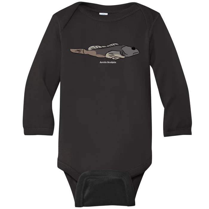 Arctic Sculpin Freshwater Fish Baby Long Sleeve Bodysuit