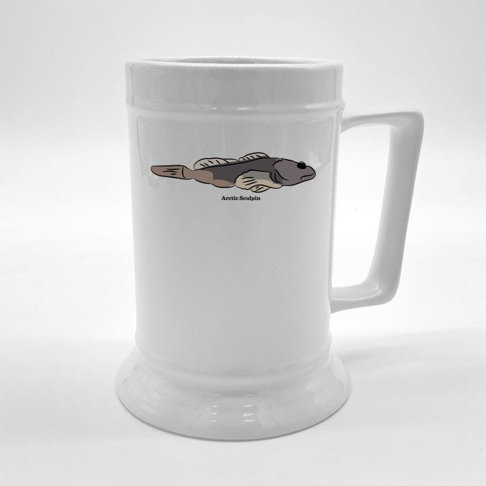 Arctic Sculpin Freshwater Fish Front & Back Beer Stein