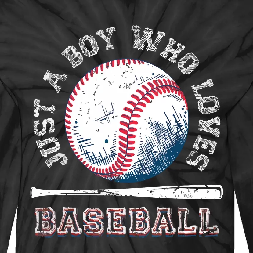 American Sport Fan Baseball Lover Batter Baseball Tie-Dye Long Sleeve Shirt