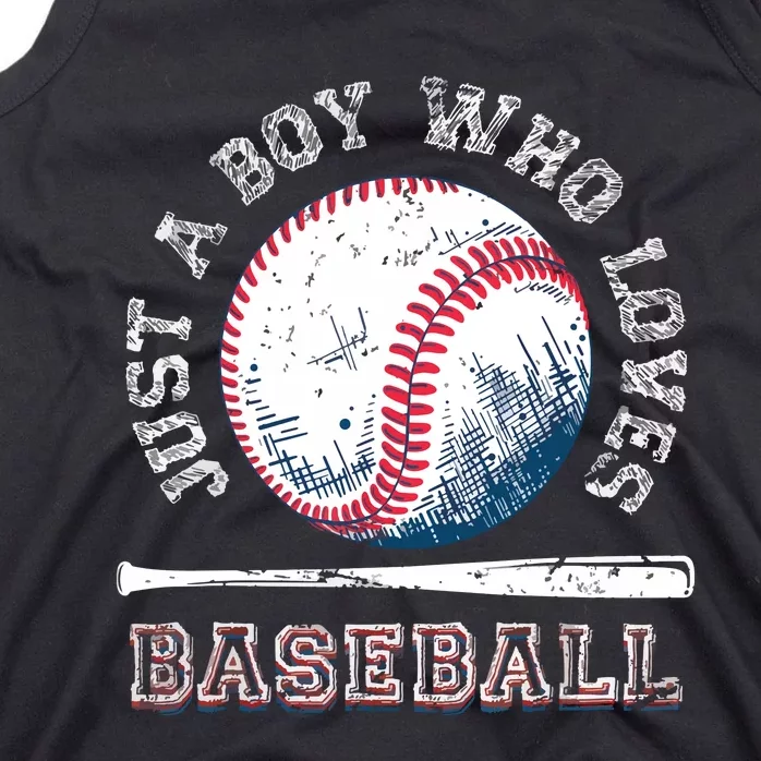 American Sport Fan Baseball Lover Batter Baseball Tank Top