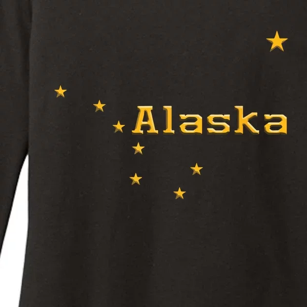 Alaska State Flag Astrology Big Dipper Polaris Womens CVC Long Sleeve Shirt