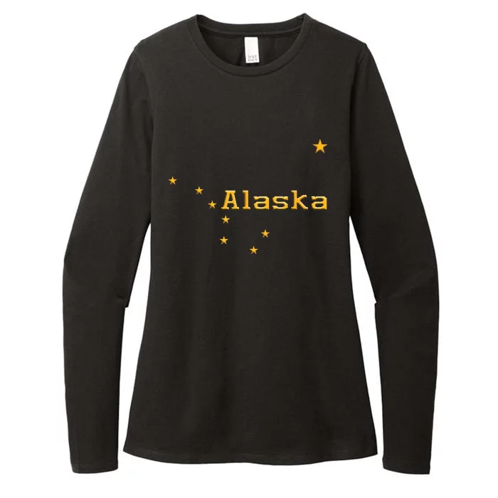 Alaska State Flag Astrology Big Dipper Polaris Womens CVC Long Sleeve Shirt