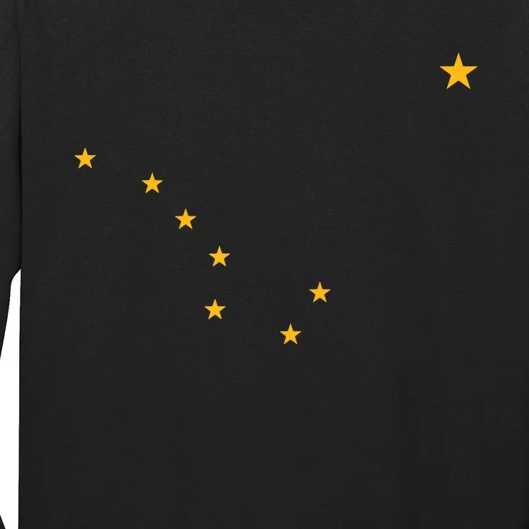 Alaska State Flag Shirts Stars Astrology Big Dipper Long Sleeve Shirt