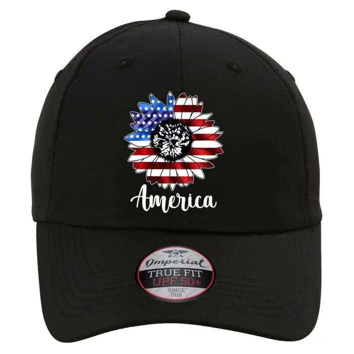 America Sunflower Flag 4th July The Original Performance Cap