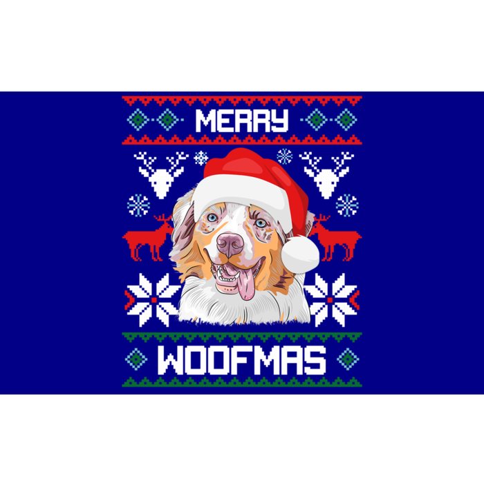 Australian Shepherd Gift For Merry Christmas Woofmas Clothes Cool Gift Bumper Sticker