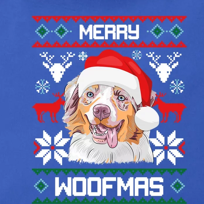 Australian Shepherd Gift For Merry Christmas Woofmas Clothes Cool Gift Zip Tote Bag