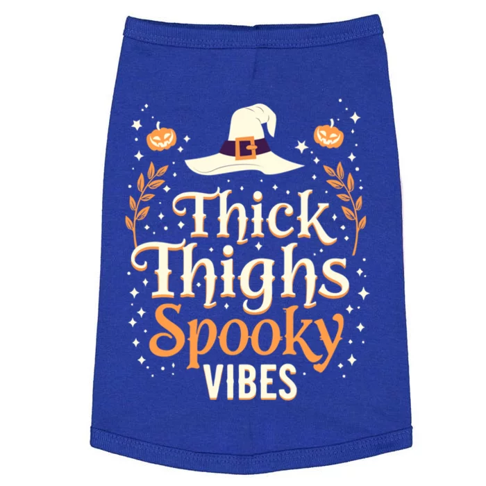 Aesthetic Spooky Goth Clothes Thick Thighs Spooky Vibes Gift Doggie Tank