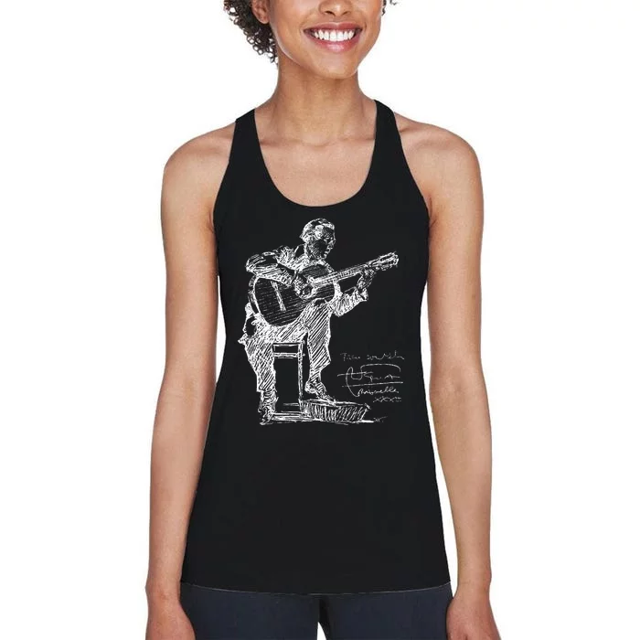 Anders Segovia Guitarist Classical Guitar Musicians Women's Racerback Tank