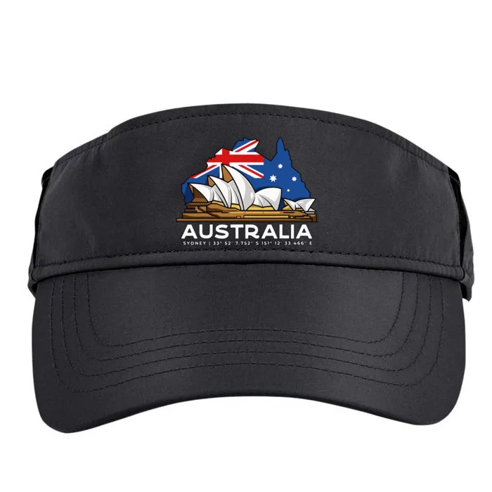 Australia Sydney Gps Coordinates Opera House Adult Drive Performance Visor