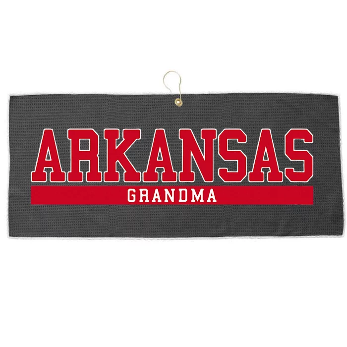 Arkansas State Grandma Sports Large Microfiber Waffle Golf Towel