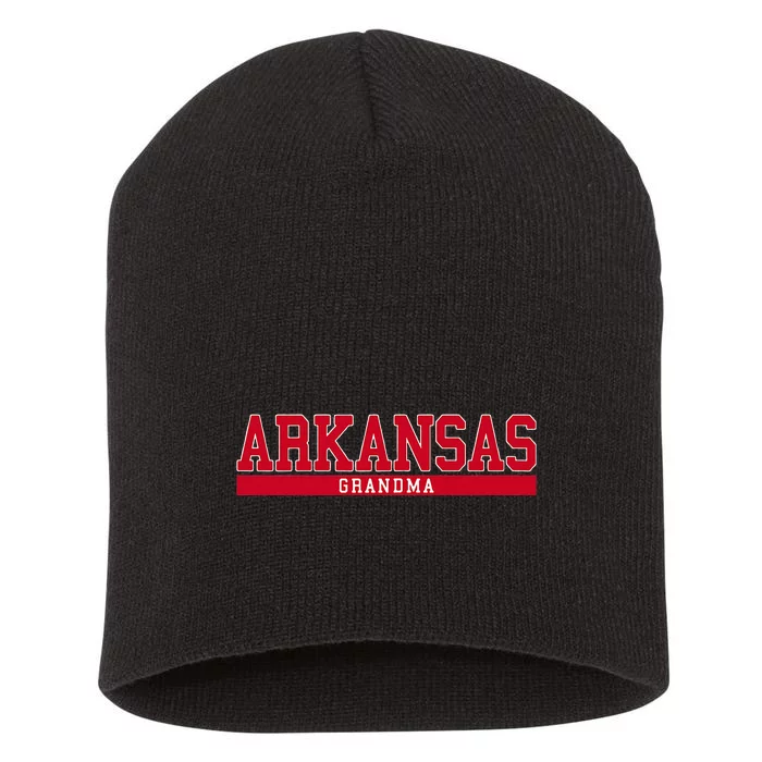 Arkansas State Grandma Sports Short Acrylic Beanie