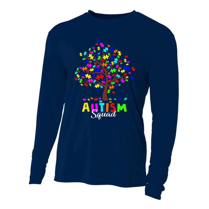 Astism Squad Gift For Autism Awareness Cooling Performance Long Sleeve Crew