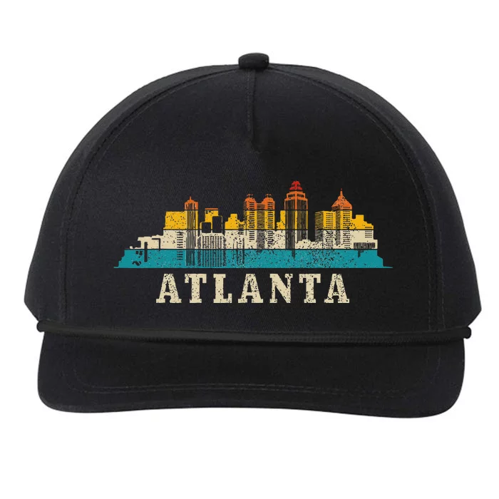 Atlanta Skyline Georgia ATL Vintage Pride Retro Snapback Five-Panel Rope Hat