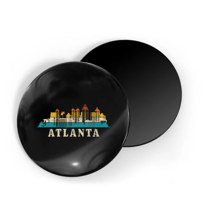 Atlanta Skyline Georgia ATL Vintage Pride Retro Magnet