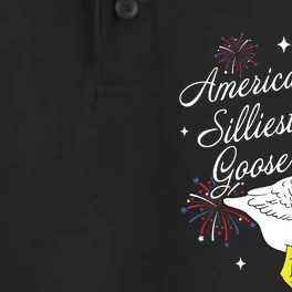 Americas Silliest Goose Fourth Of July Silly Goose Fireworks Dry Zone Grid Performance Polo