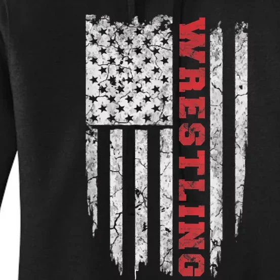 American Sport Gift Wrestling TShirt USA Gift Women's Pullover Hoodie