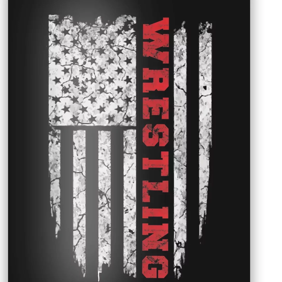 American Sport Gift Wrestling TShirt USA Gift Poster