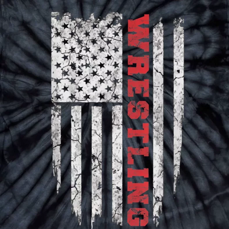 American Sport Gift Wrestling TShirt USA Gift Tie-Dye T-Shirt