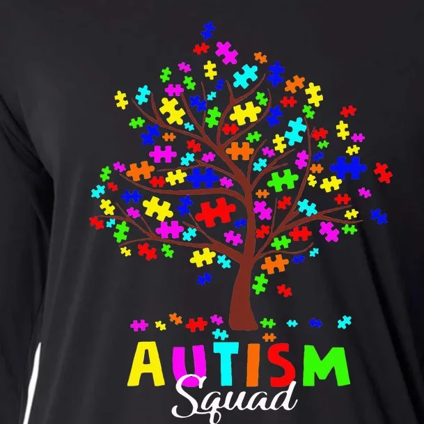 Astism Squad Gift For Autism Awareness Cooling Performance Long Sleeve Crew