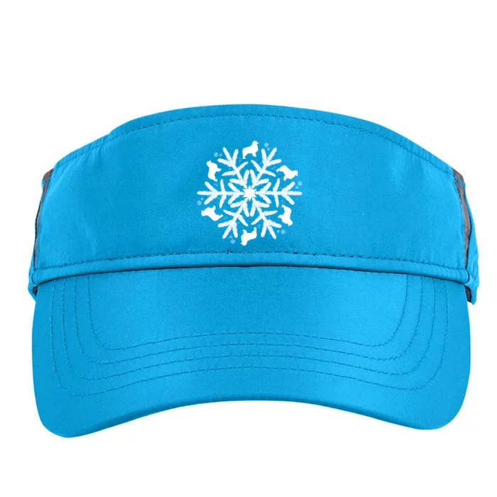 Australian Shepherd Great Gift Christmas Snowflake Funny Gift Adult Drive Performance Visor