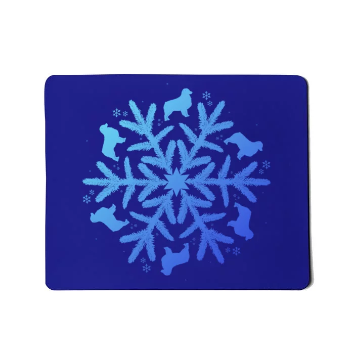 Australian Shepherd Great Gift Christmas Snowflake Funny Gift Mousepad