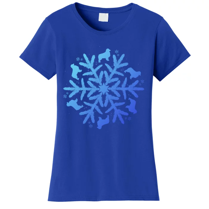 Australian Shepherd Great Gift Christmas Snowflake Funny Gift Women's T-Shirt