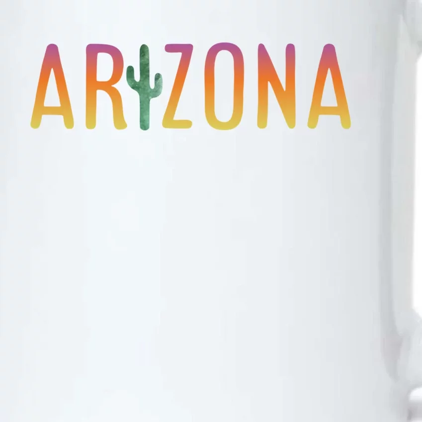 Arizona State Gift Souvenir Arizona Cactus Gift Black Color Changing Mug