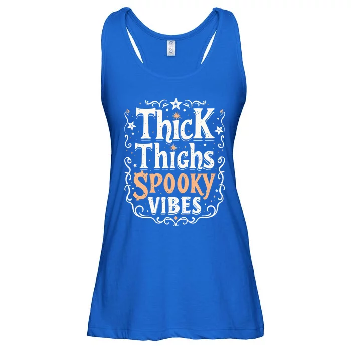 Aesthetic Spooky Goth Clothes Thick Thighs Spooky Vibes Cute Gift Ladies Essential Flowy Tank