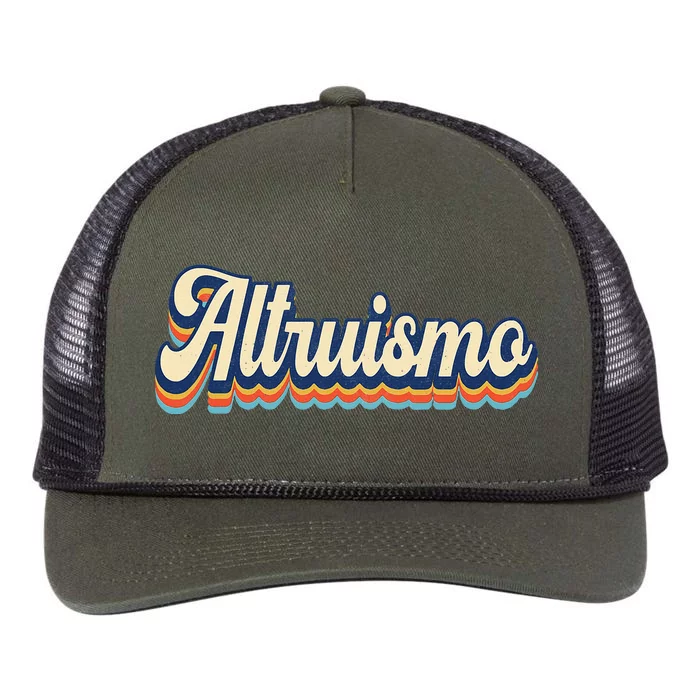 Altruismo Selfless Giving Inspiration Retro Altruismo Retro Rope Trucker Hat Cap