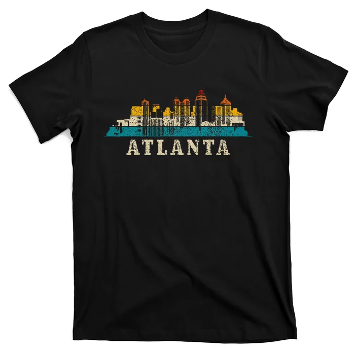 Atlanta Skyline Georgia Atl Vintage Pride Retro T-Shirt