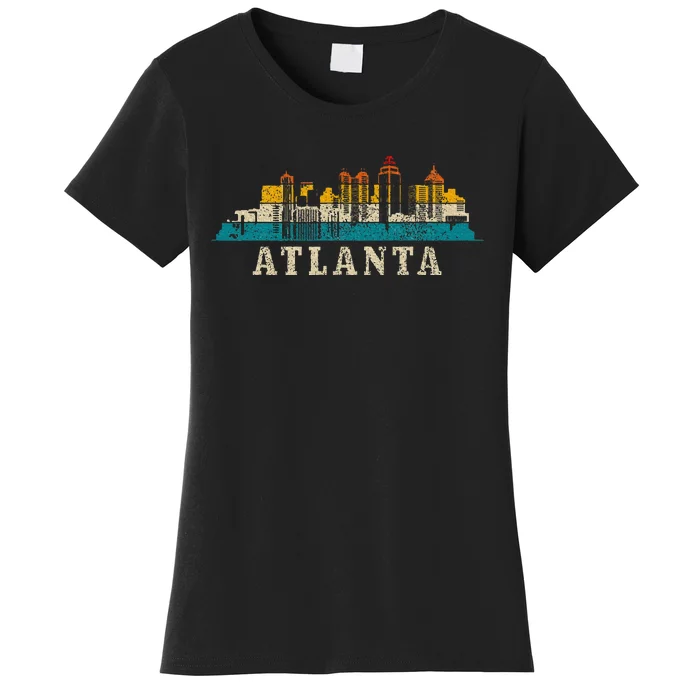 Atlanta Skyline Georgia Atl Vintage Pride Retro Women's T-Shirt