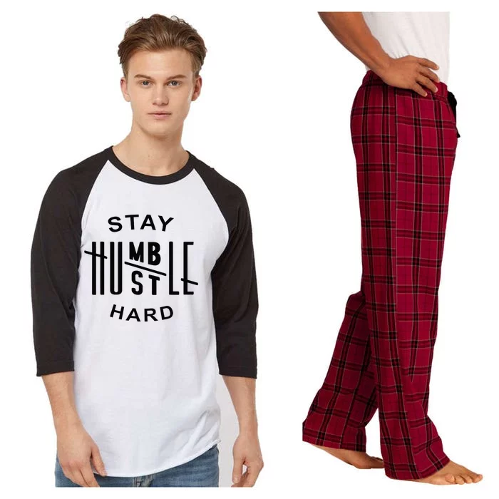 Always Stay Humble Hustle Hard Spread Kindness Inspirational Raglan Sleeve Pajama Set