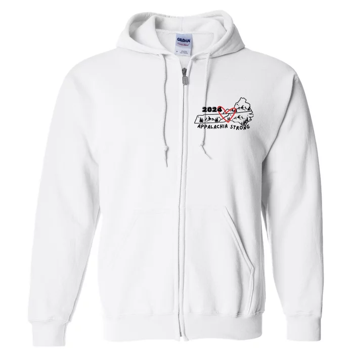 Appalachia Strong Hurricane Helene Southern Relief Hurricane Strong States Full Zip Hoodie