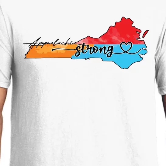 Appalachia Strong Hurricane Helene Virginia Pajama Set