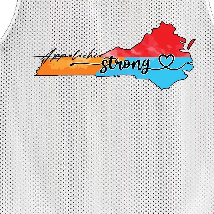 Appalachia Strong Hurricane Helene Virginia Mesh Reversible Basketball Jersey Tank