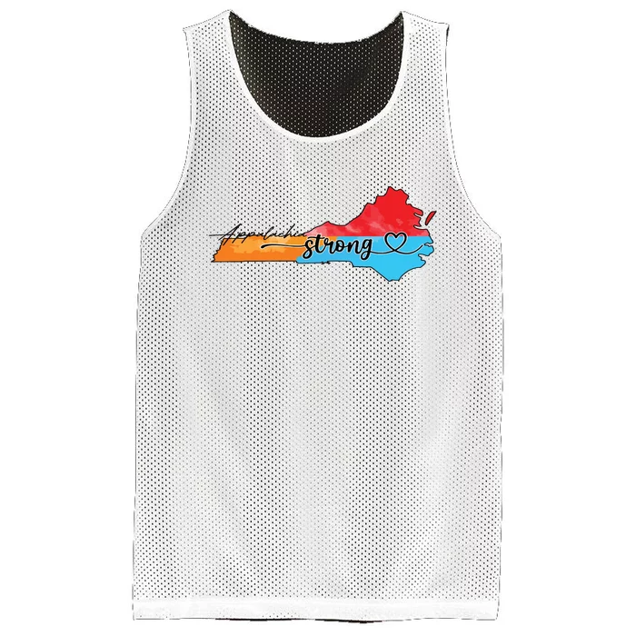 Appalachia Strong Hurricane Helene Virginia Mesh Reversible Basketball Jersey Tank