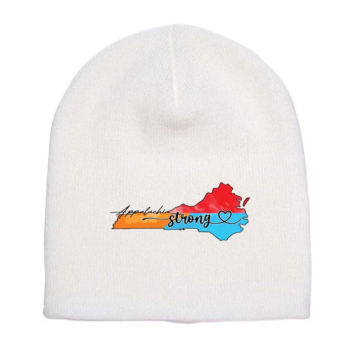 Appalachia Strong Hurricane Helene Virginia Short Acrylic Beanie