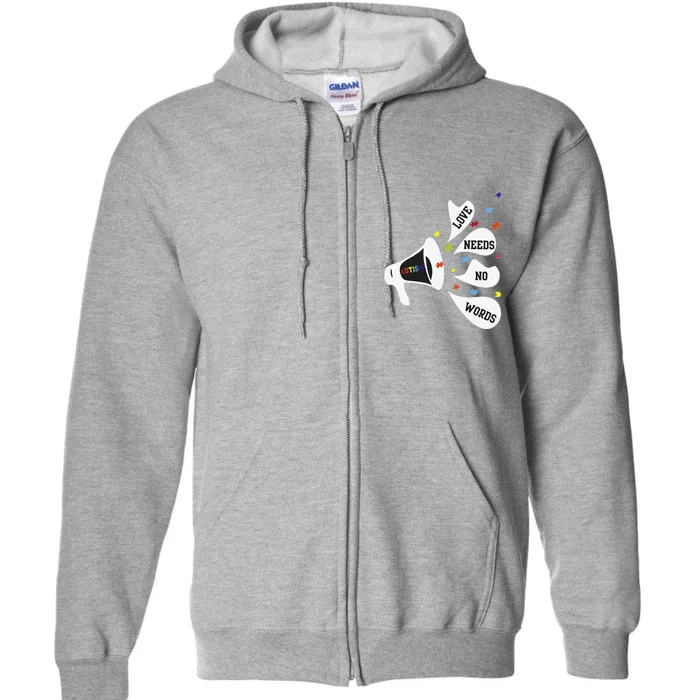 Autism Super Hero Awareness Ribbon Gift Tee Mom Dad Full Zip Hoodie