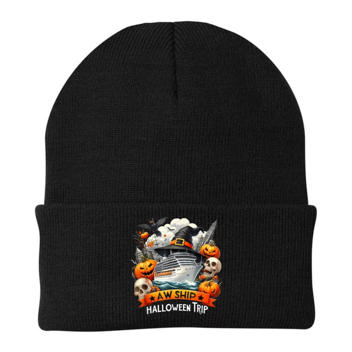 Aw Ship Halloween Trip Family Cruising Crew Cruise Squad Knit Cap Winter Beanie