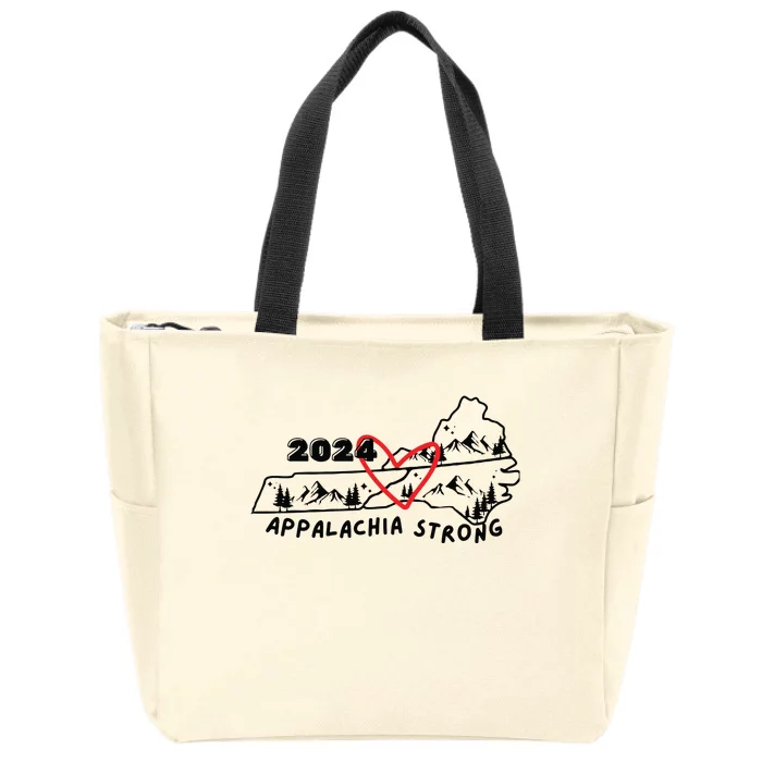 Appalachia Strong Hurricane Helene Southern Relief Zip Tote Bag