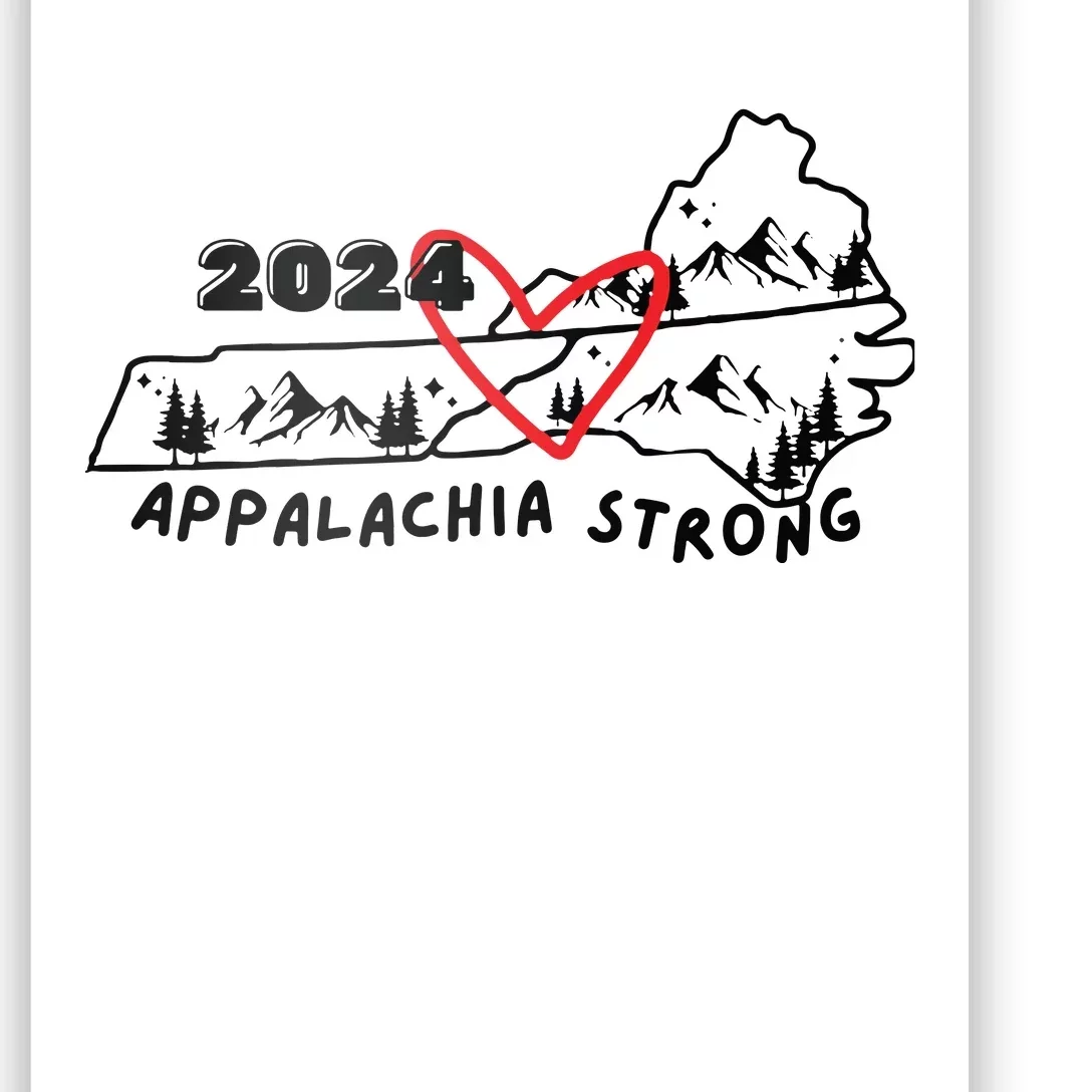 Appalachia Strong Hurricane Helene Southern Relief Poster