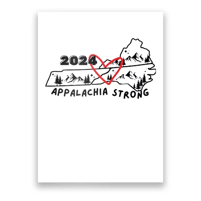 Appalachia Strong Hurricane Helene Southern Relief Poster