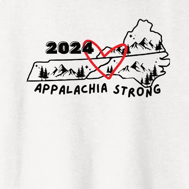 Appalachia Strong Hurricane Helene Southern Relief Women's Crop Top Tee