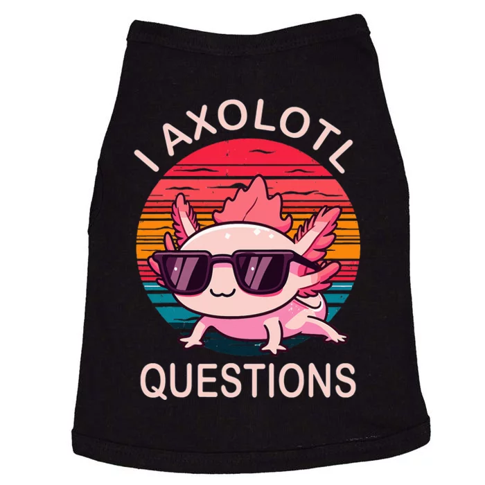 Axolotl Sunglasses Hilarious Gifts for Axolotl Lovers Doggie Tank