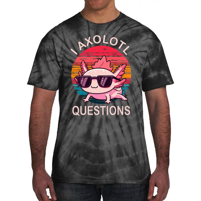 Axolotl Sunglasses Hilarious Gifts for Axolotl Lovers Tie-Dye T-Shirt