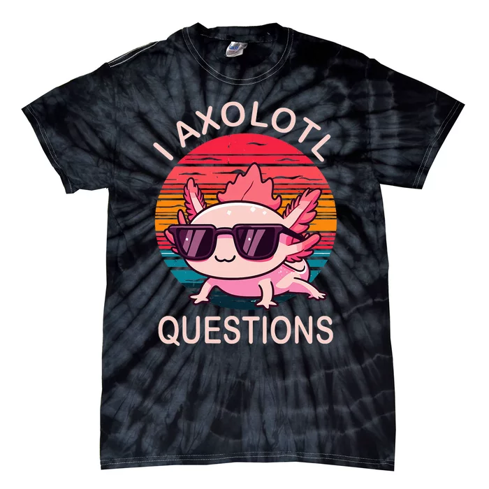 Axolotl Sunglasses Hilarious Gifts for Axolotl Lovers Tie-Dye T-Shirt