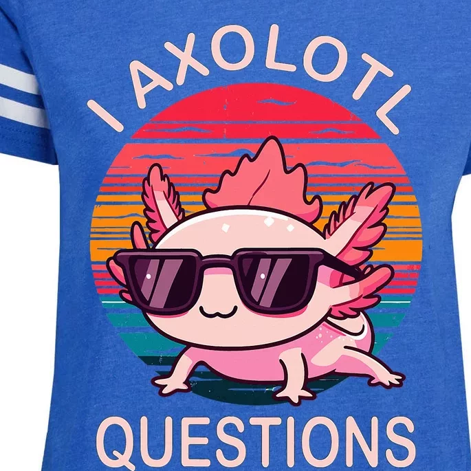 Axolotl Sunglasses Hilarious Gifts for Axolotl Lovers Enza Ladies Jersey Football T-Shirt