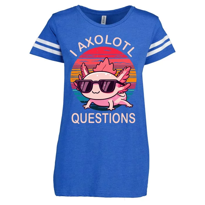 Axolotl Sunglasses Hilarious Gifts for Axolotl Lovers Enza Ladies Jersey Football T-Shirt